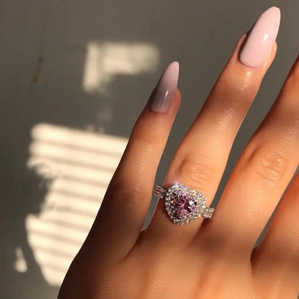 NEW Sterling Silver Diamond Wedding Engagement Party Ring - Picture 7 of 7